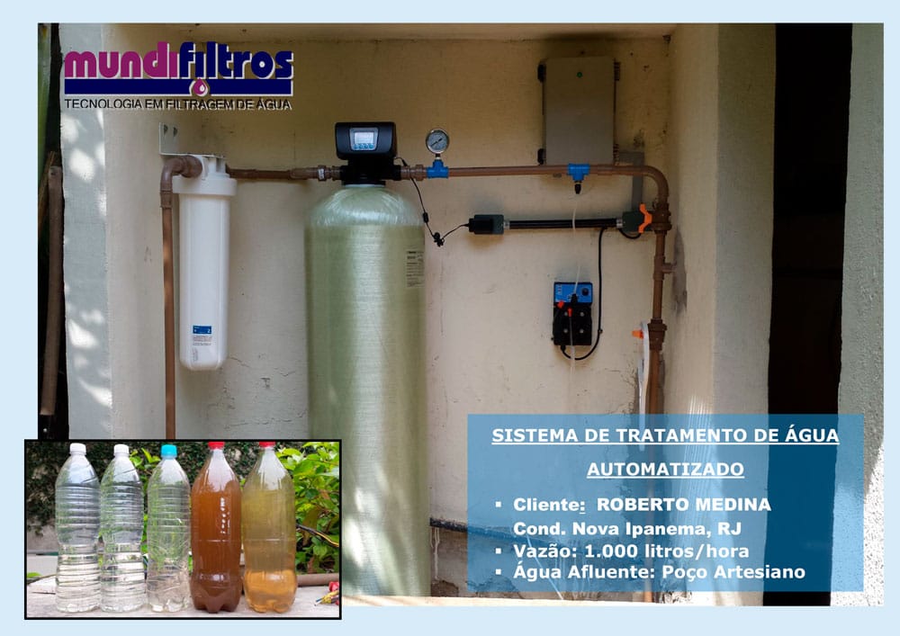 Sistema Central de Filtragem de Água Filtrali no Roberto Medina